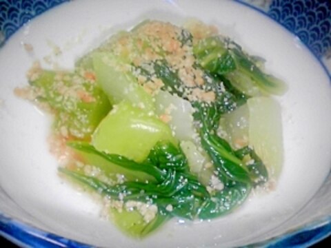 鉄分豊富！　青梗菜の生姜醤油のお浸し